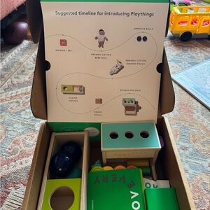 Lovevery Wooden Toy Set - Green and Blue